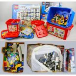 Lego - large quantity of loose sections, some in Lego plastic storage boxes, together with a