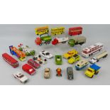 Dinky/Corgi - unboxed and playworn models including Dinky Royal Mail Bedford Van, Eagle Transporter,