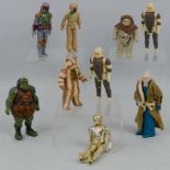 Star Wars - nine various loose figures (9)