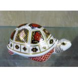 A Royal Crown Derby model of a tortoise, in the Imari pattern