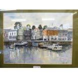 Jane Pearson, 'Padstow Harbour', watercolour, 27cm x 37cm