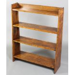 An Art Deco open range of 4 shelves 36"h x 29"w x 9"d