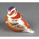 A Royal Crown Derby paperweight in the form of a bird LV1 4"