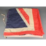 A stitch Union Flag 57" x 95", some patching and repair