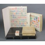 An Improved stamp album containing a collection of various 1930's and later stamps, 2 stock books