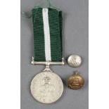 A Pakistan Independence medal to 23531854 FRN Allah Jawaya 13F.F.RIF. and 2 buttons