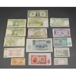 A quantity of modern World bank notes