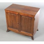 A Victorian style mahogany collector's cabinet, fitted 7 long drawers with tore handles enclosed