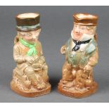 Two Royal Doulton character jugs - Sam Weller and Cap'n Cuttle, both with A marks 4 1/2"