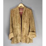 A lady's light Persian lamb 3/4 length jacket together with a beaver lamb full length jacket with