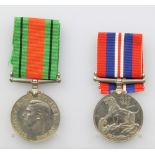 British War medal and Defence medal in posting box