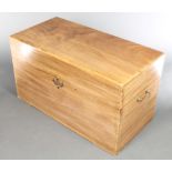 A Camphor trunk with brass drop handles 23"h x 40"w x 20"