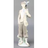 A Lladro figure of a gentleman golfer F29D 12"