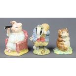 Two Beswick Beatrix Potter figures - Timmy Willie from Johnny Town Mouse 3" and Tommy Brock 3 1/4"