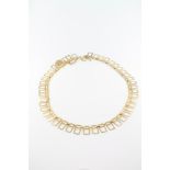 A 9ct yellow gold open necklace 12 grams