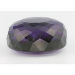 An unmounted cut amethyst 156ct