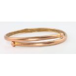 A 9ct yellow gold bangle, 4 grams