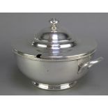 A silver plated 2 handled tureen and lid
