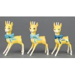 3 Beswick Babycham figures - Large Eyes 1615A 4" with original label