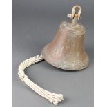 A brass hanging bell 4 1/2"