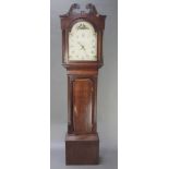 An 18th Century 30 hour longcase clock, the 12 1/2" arched dial marked Wolliwell & Sons Derby with