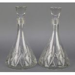 A pair of modern ships decanters 12 1/2"