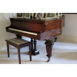 A MAHOGANY CASED SCHIEDMAYER PIANO, Stut