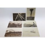 A QUANTITY OF LOOSE POSTCARDS including Fraser's Fire Ipswich 1912 by Mills, 3 x Ipswich Victory