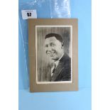 SIGNED POSTCARD OF GEORGE FORMBY, (1904-1961) dated 1938.