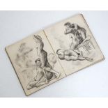 Probably Henry Tonks ( 1862-1937),
Pencil, pen-ink and wash,
An Artists sketch book,
Pages 10 x 8