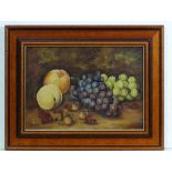 A Thorne 1901,
Oil on canvas,
Still life of fruit on a table,
Signed and dated lower right,
9 7/8