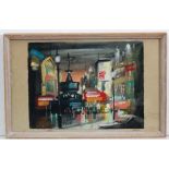 Rennie XX,
Mixed media,
Piccadilly Circus,
Signed lower left,
11 1/2 x 15". CONDITION: Please Note -