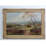 William  McGregor XX,
Oil on canvas,
' A View of Washbourne Valley',
Signed lower left, also bears