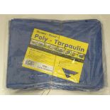 Four 1.8 metre x 2.75 tarpaulins (4) CONDITION: Please Note -  we do not make reference to the