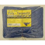 Two 2.7 metre x 3.6 metre tarpaulins (2) CONDITION: Please Note -  we do not make reference to the