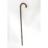 Walking stick - formerly a horse measuring stick CONDITION: Please Note -  we do not make