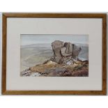 Michael Gawley XX
Watercolour
The Eagle Stone ,Peak District ,