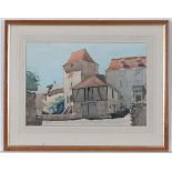 Clifford Culpin mid-late XX
Watercolour
' At Beaulieu - Sur -Dordogne '
Signed lower left and