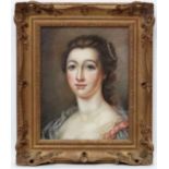 Early XX style
Oil on board
Bust portrait of a lady
14 1/2 x 11 1/2" CONDITION: