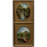 Manner of Thomas Whittle ( XIX )
A pair of oil on canvas ovals (2)
Wooded stream scenes
Both 13 3/4