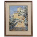 Peter Dixon-Clegg (1932-1990?)
Watercolour
A view of Majorca ( Mallorca ) 
Signed and dated '32