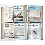 A large collection of 1950s '' The Shooting Times and Country Magazine '' in four blue cloth bound