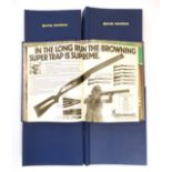 A large collection of 1980s ''Guns Review '' in five blue cloth bound volumes.