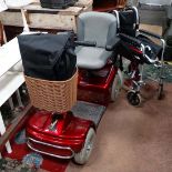 Shop Mobility style Scooter and folding wheelchair CONDITION: Please Note - we do