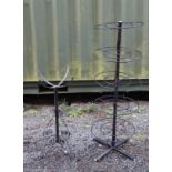 2 plant stands CONDITION: Please Note - we do not make reference to the condition