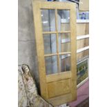 Oak glazed interior door CONDITION: Please Note - we do not make reference to the