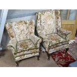 His & Hers armchairs CONDITION: Please Note - we do not make reference to the