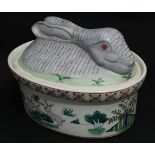 Pair of oriental Rabbit casserole dishes CONDITION: Please Note - we do not make