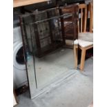 Large Art Deco style wall mirror CONDITION: Please Note - we do not make reference