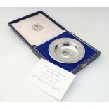 Commemorative Ware: A Queens jubilee dish cased marked Tudric pewter ware CONDITION: